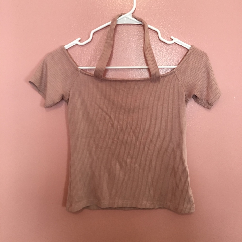 Off the shoulder with strap crop top